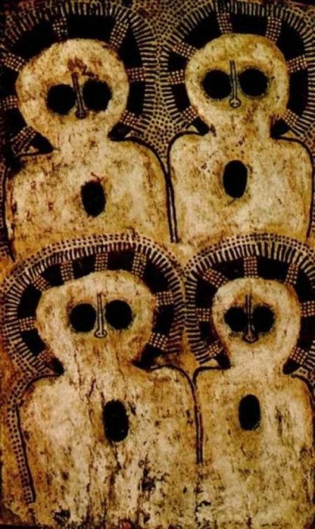 Cave paintings.